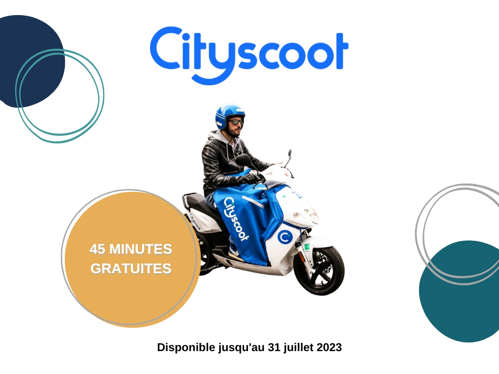 Offre de 45 minutes sur les scooters Cityscoot 